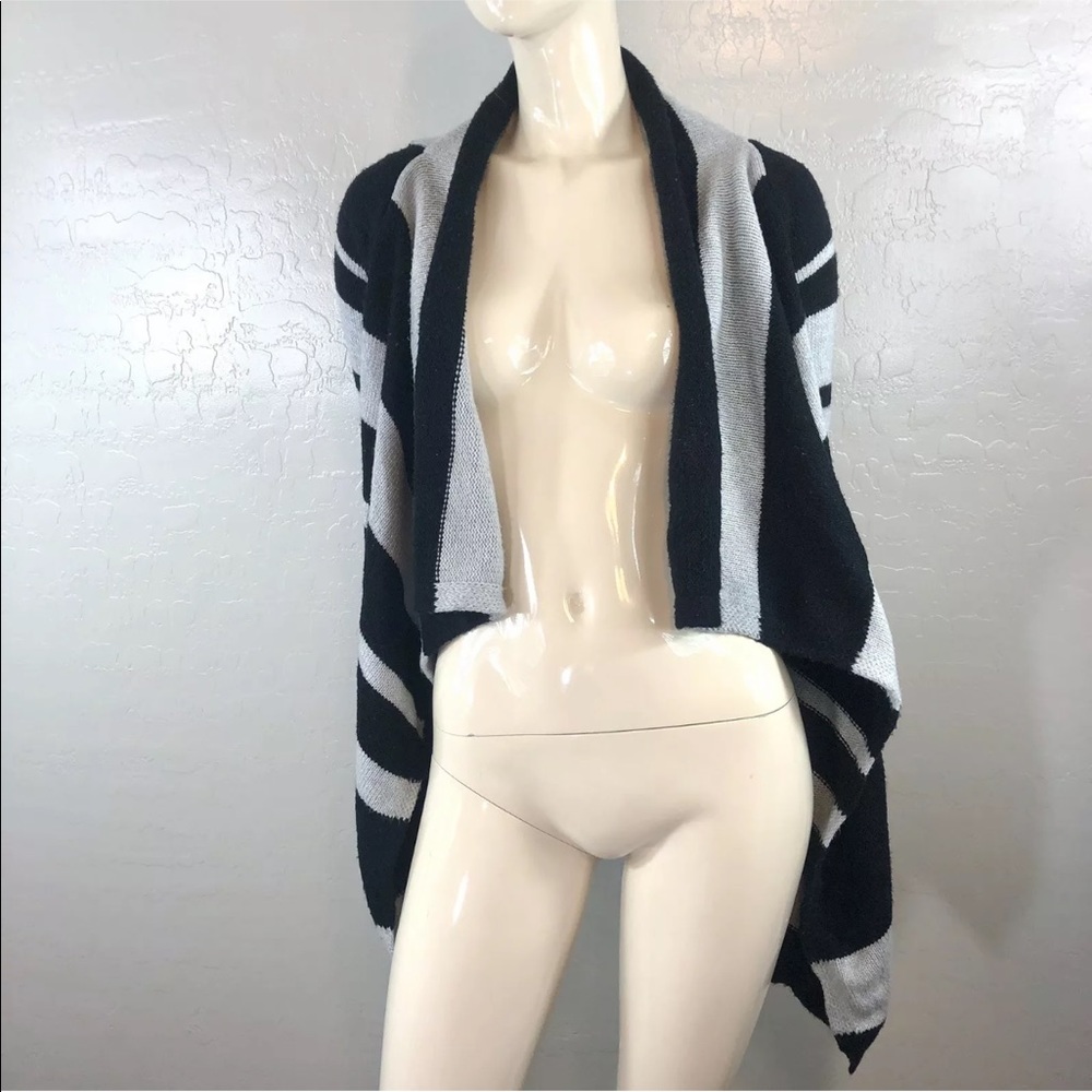 Old Navy Waterfall Open Front Stripe Cardigan